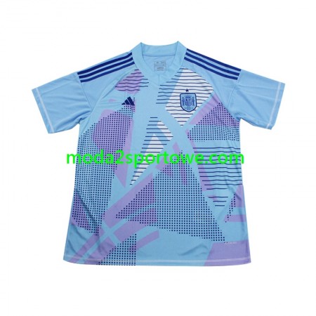 Koszulka Hiszpania Bramkarska Wyjazdowe Stroje Piłkarskie Euro 2024 Krótki Rękaw